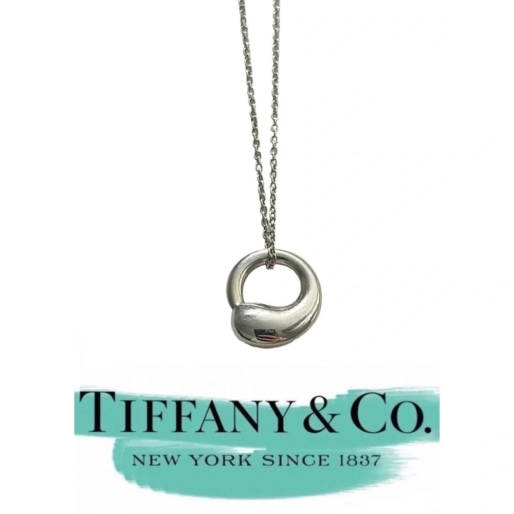 FINAL PRICE! Auth Tiffany & Co. Elsa Peretti Eternal Circle Pendant Necklace - Picture 12 of 12